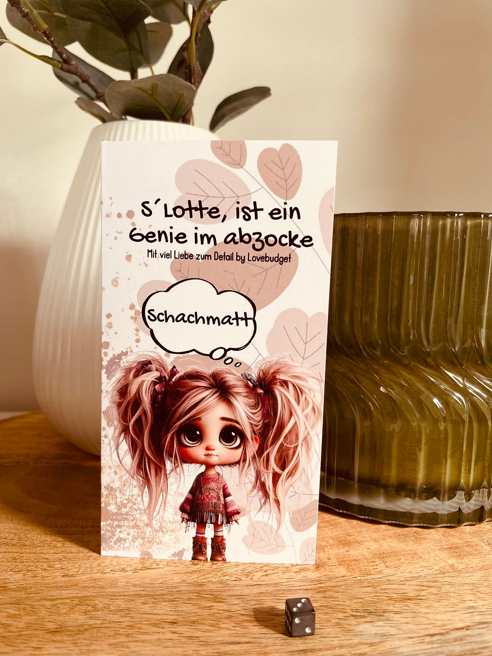 S‘Lotte ist ein Genie, inklusive Würfelchen
