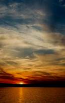 Lake at Dusk; perfect background for prayer cards