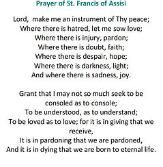 Prayer of St. Francis of Assisi, poem, funeral poem, memorial poem, message, prayer cards, Spanish