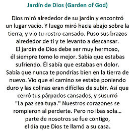 Jardín de Dios, spanish psalm, spanish prayer, Magee Graphics