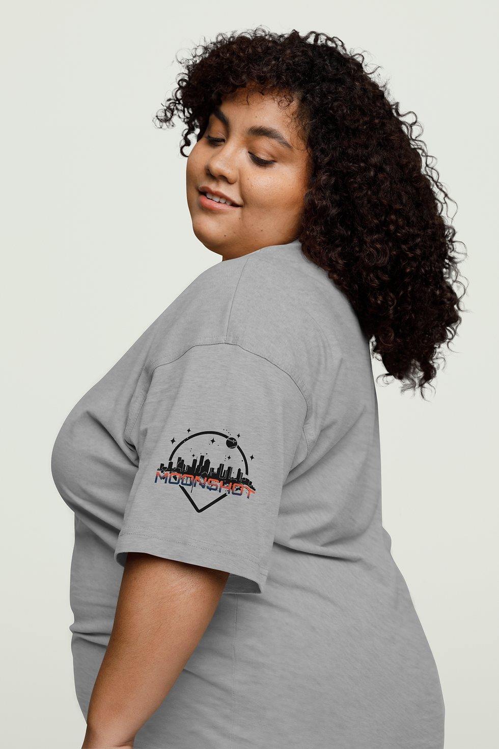 Thumbnail: T-Shirt - SPACE CITY Astronaut Baseball with a Moonshot