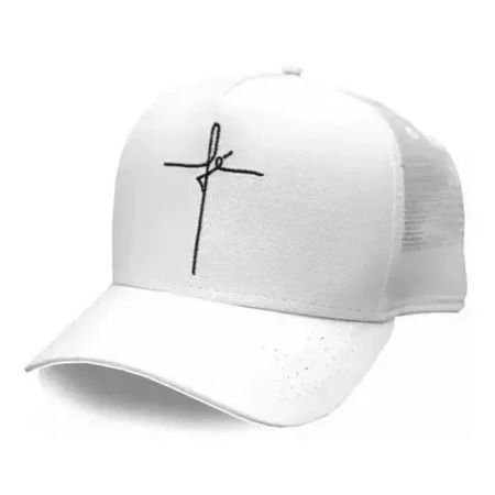 Trucker Faith Cap Adult Unisex Flat Curved Tab With Adjustable Screen Ready Deli