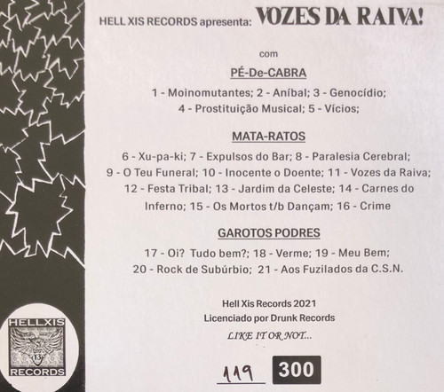 Vozes da Raiva! | The Firm Records