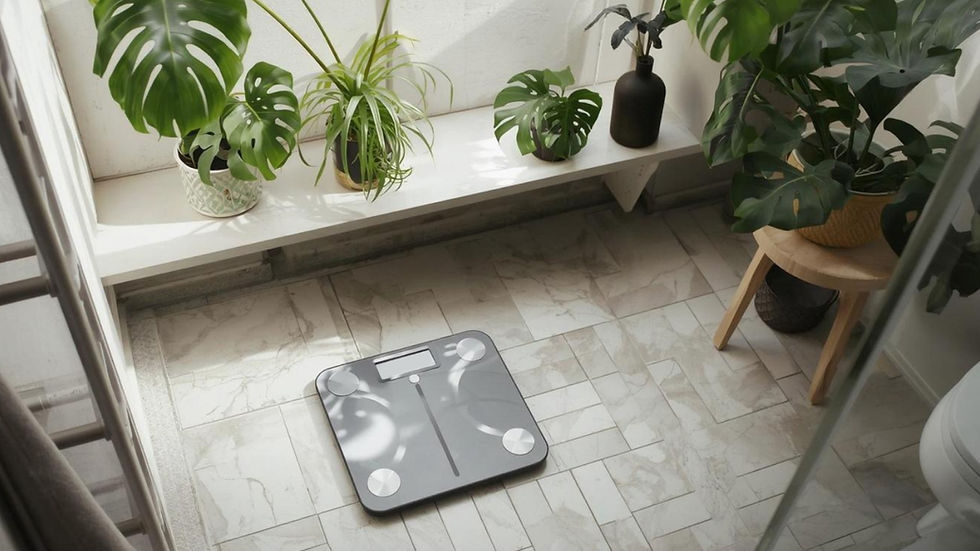 A digital scale on a 