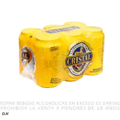 Miniatura: Cerveza Cristal Pack 6 Unid x 355 ml