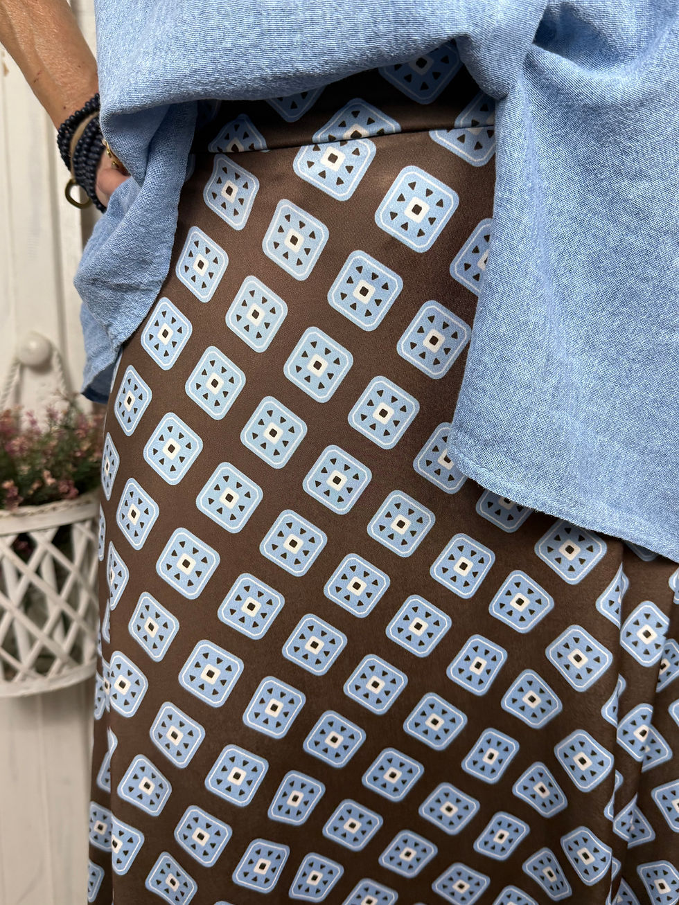 Miniature : FALDA ESTAMPADOS AZULES + MARRÓN