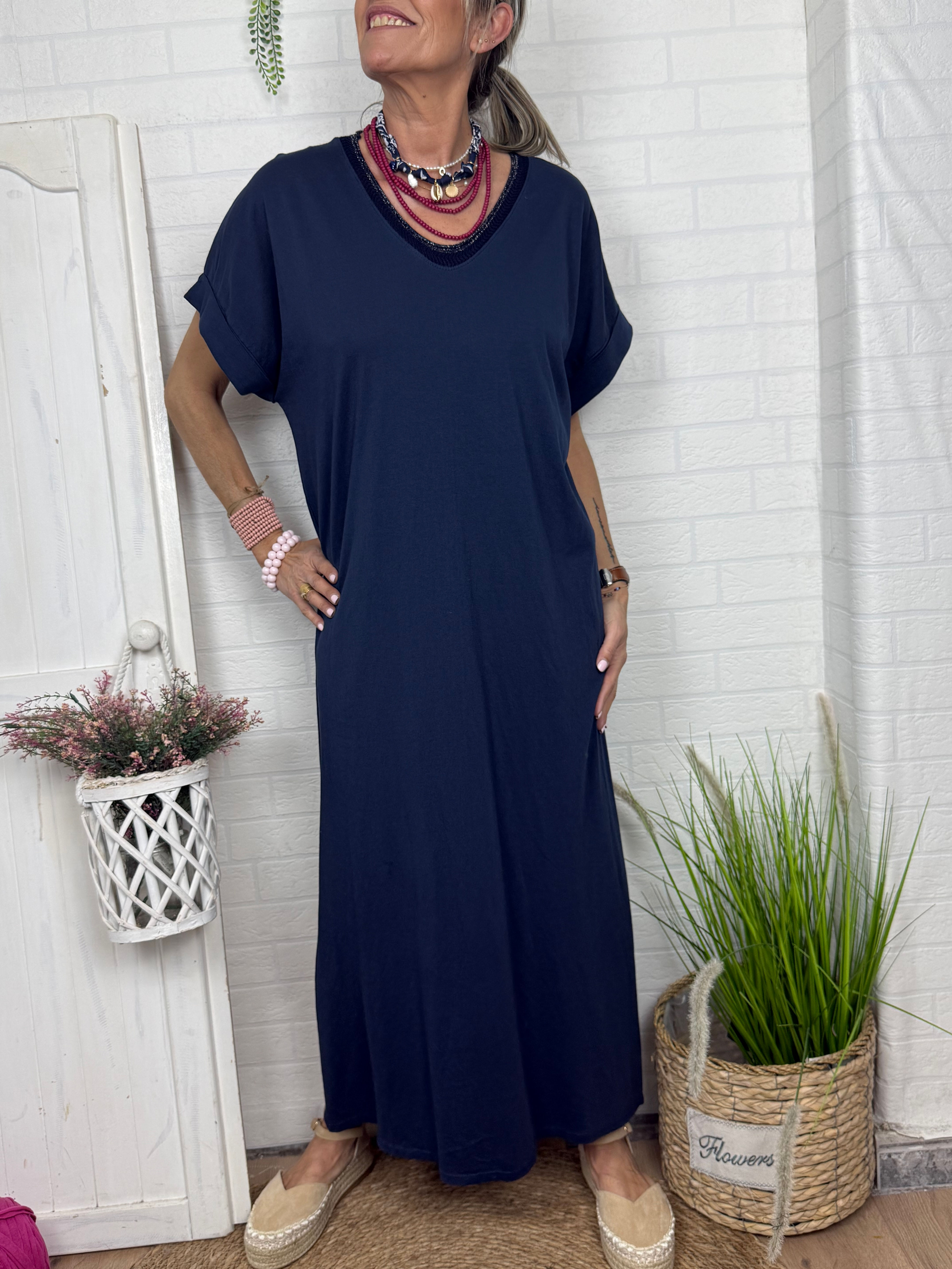 VESTIDO AZUL MARINO