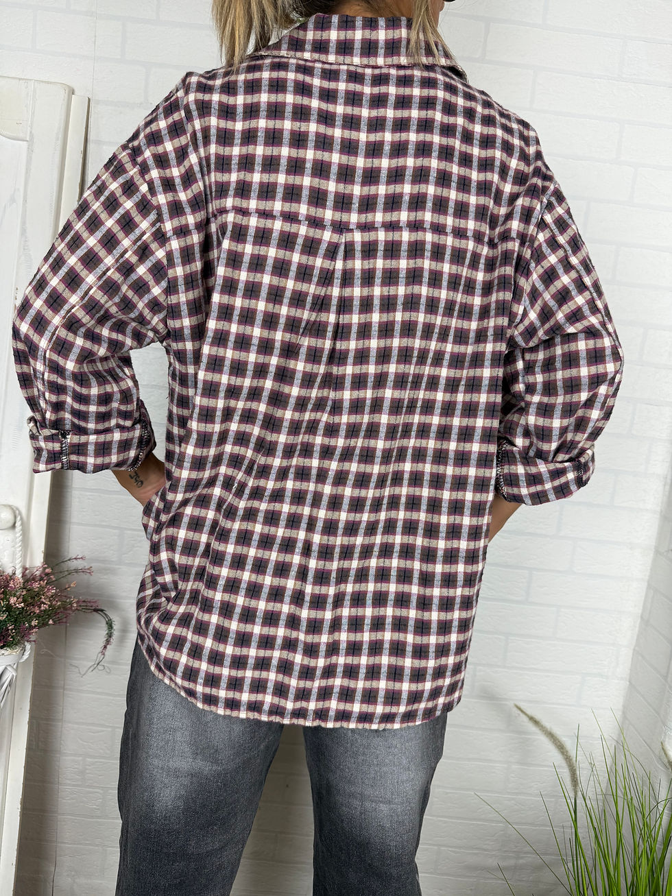 Miniatura: CAMISA TONOS ROSA+NEGRO
