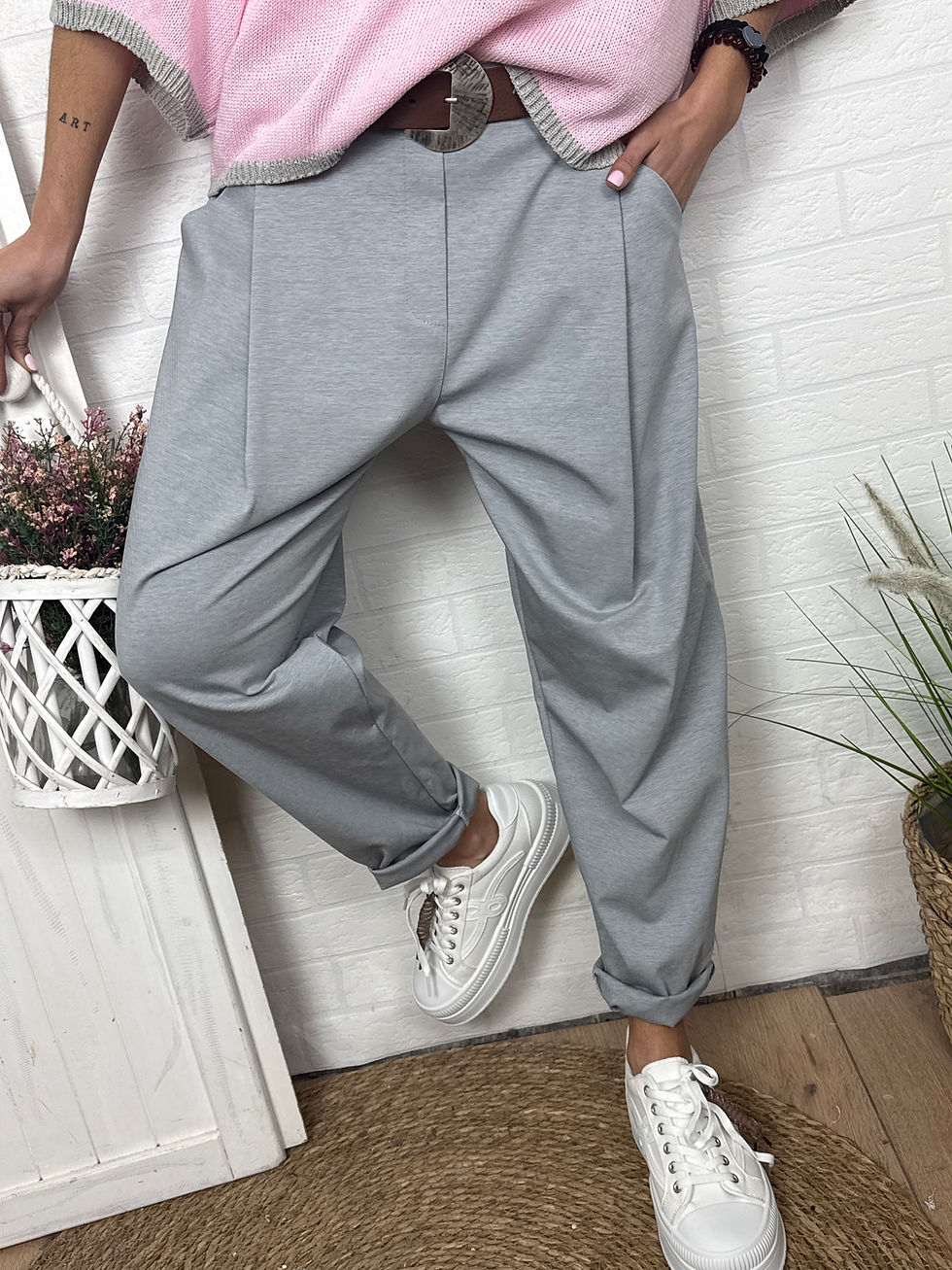 Miniatura: PANTALÓN PINZAS GRIS
