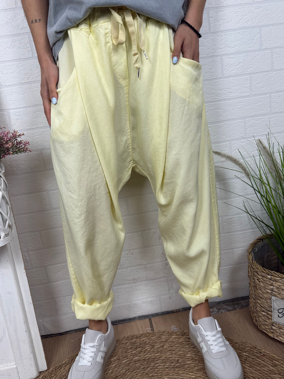 Miniatura: PANTALÓN BAGGY AMARILLO