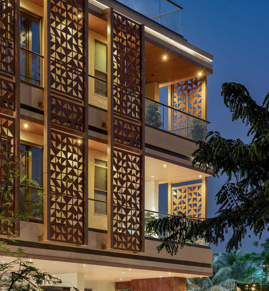 Architectural exterior facade design