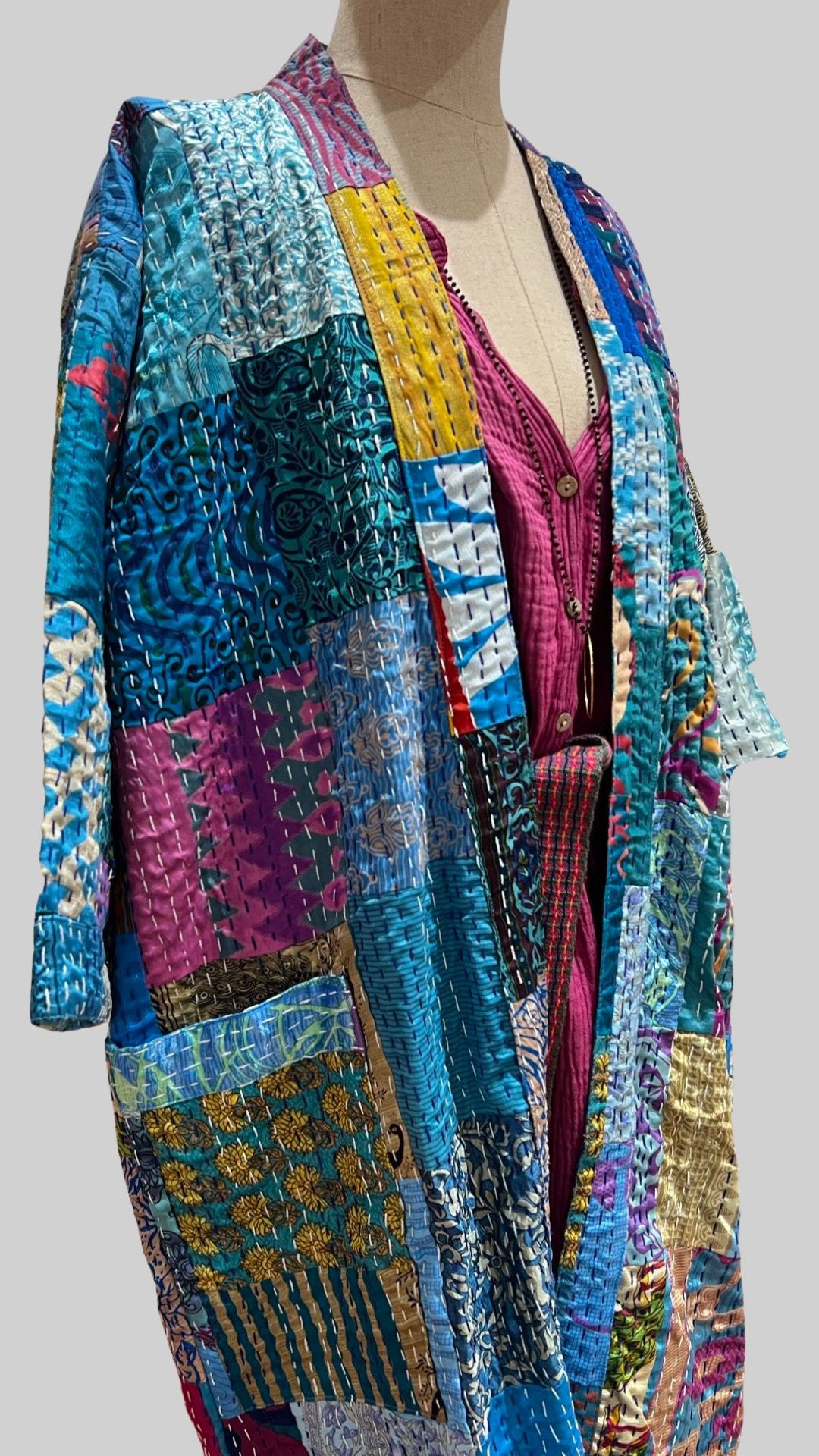 Silk kantha Kimono