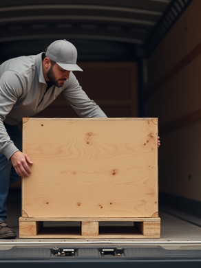 Moving helpers unloading boxes from a rental truck. Moving helper costs in Denver and Aurora