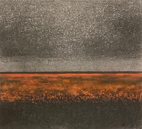 Charcoal, chalk and pastel drawing