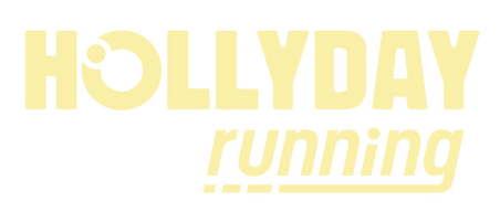 Hollyday Running Logo type. Butter Yellow. Running Retail Store, Cafe, Community Hub in Palma de Mallorca Spain