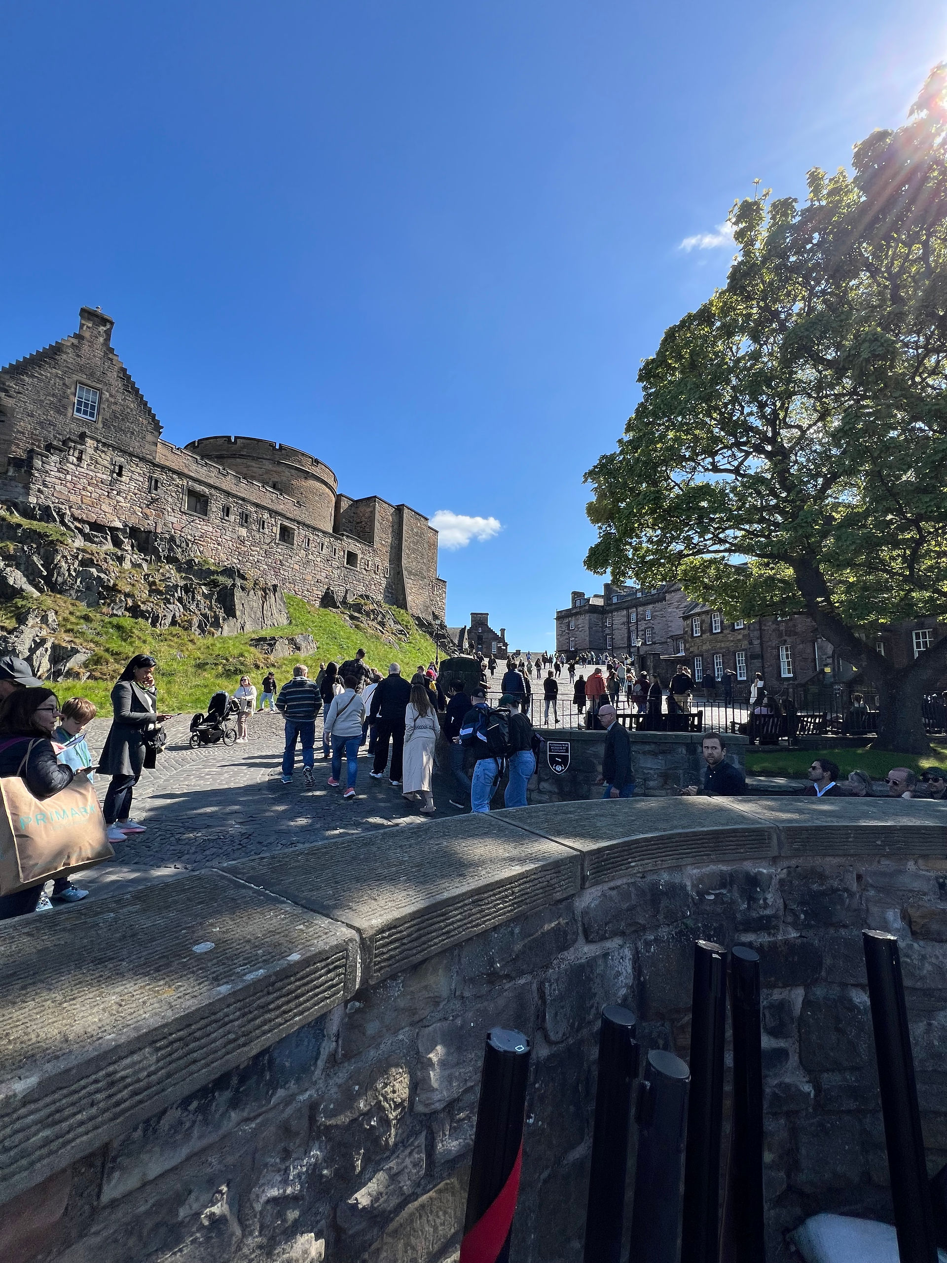 From inside the Edinburgh Castle 
