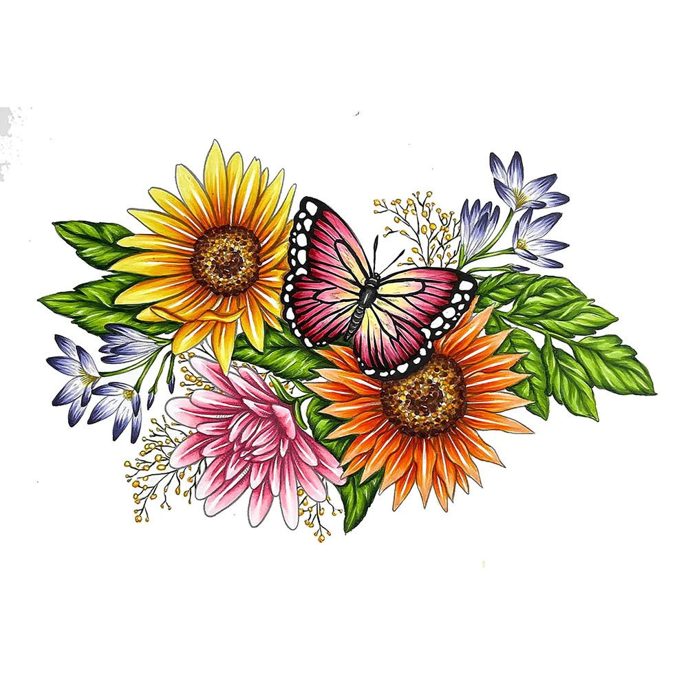 Vintage Blooms - Sunflowers