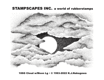 Stampscapes Cloud w/Moon Lg 106G