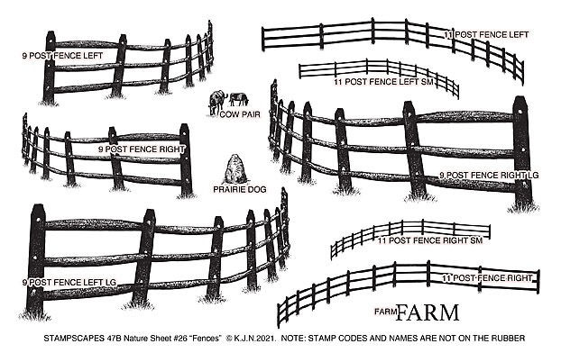 Stampscapes Cling Mounted Fences