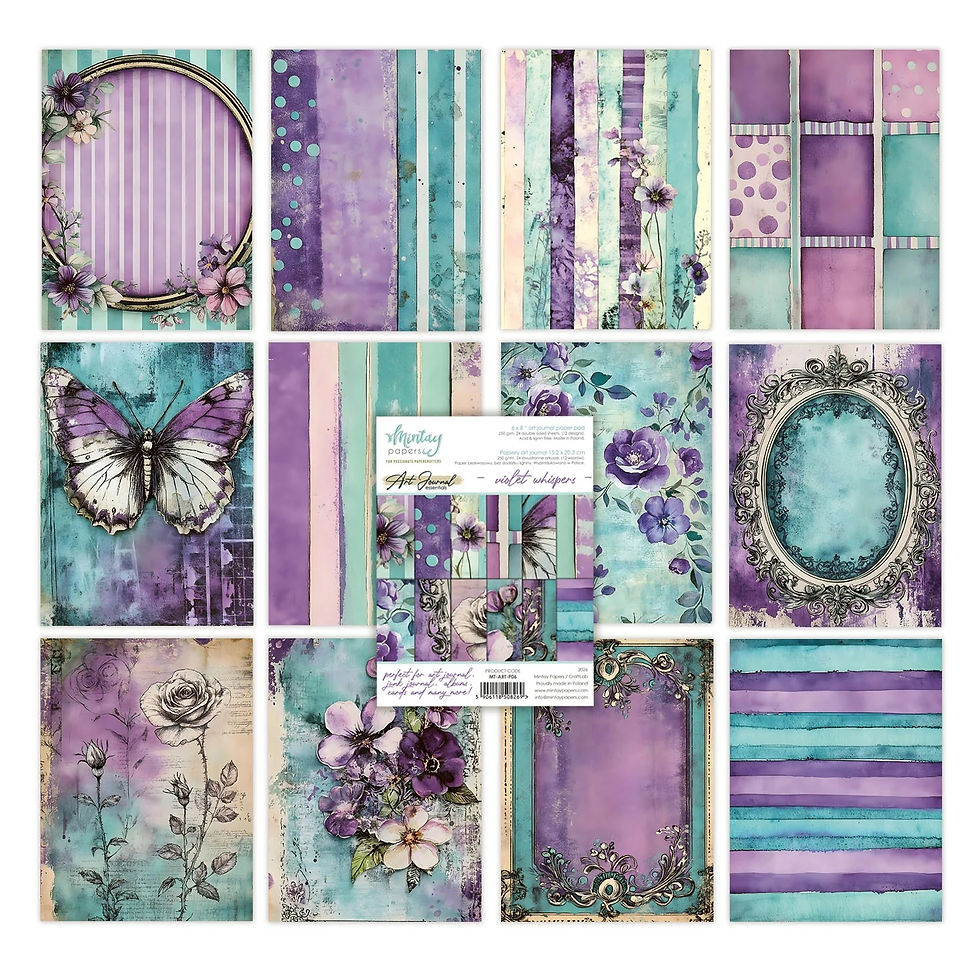 Thumbnail: Mintay Papers - Art Journal Essentials - Violet Whispers