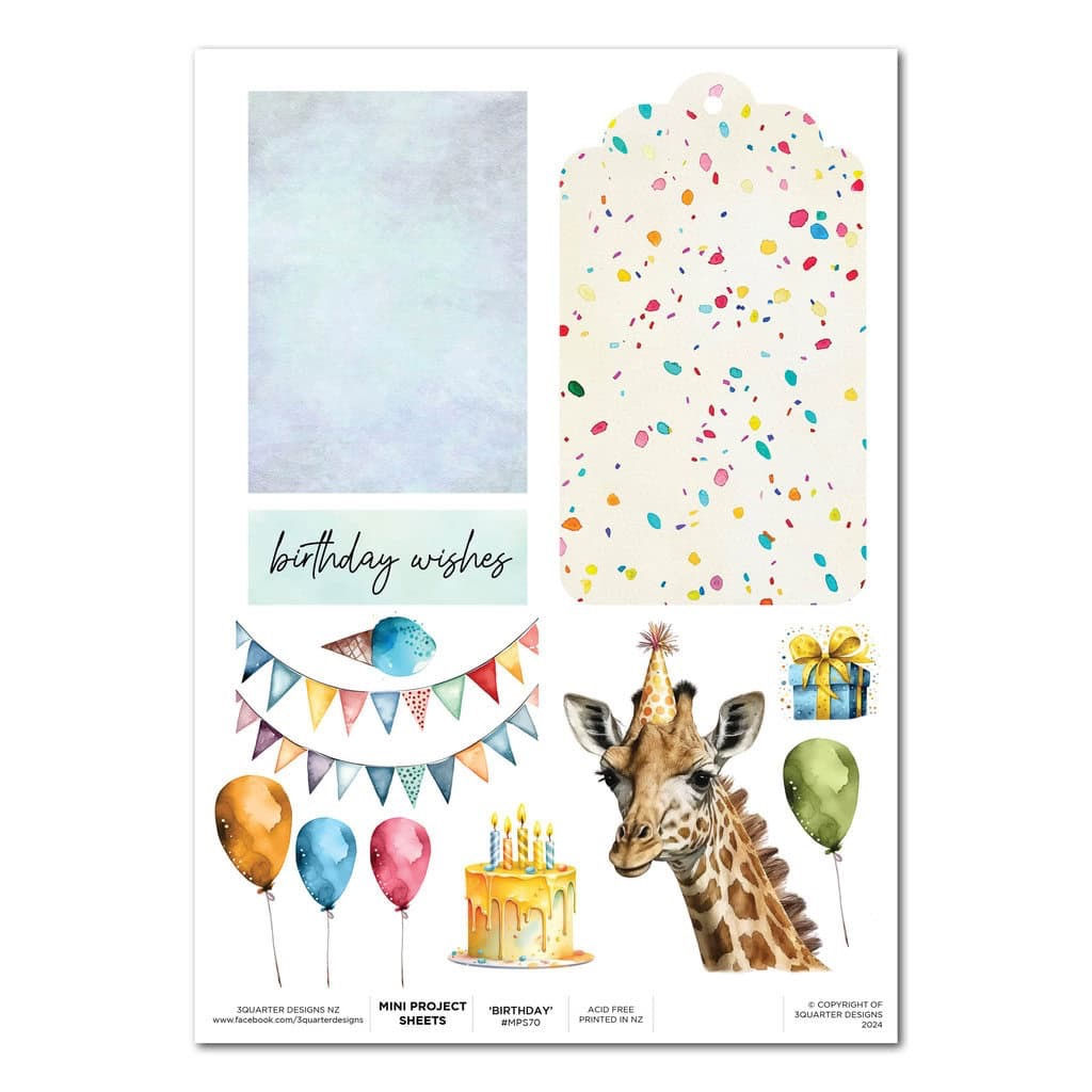 3Quarter Design Mini Project Sheet - Birthday