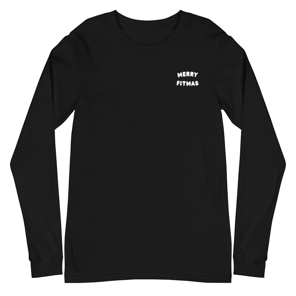 Thumbnail: Merry Fitmas (Gym Edition) - Unisex Christmas Long Sleeve Tee