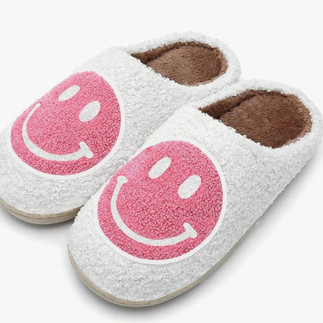smiley face slippers