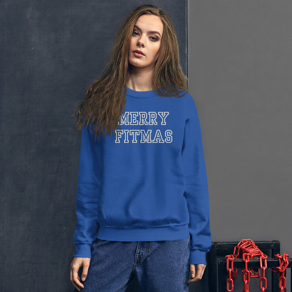 Thumbnail: Merry Fitmas (Cozy Edition - Unisex Christmas Sweatshirt