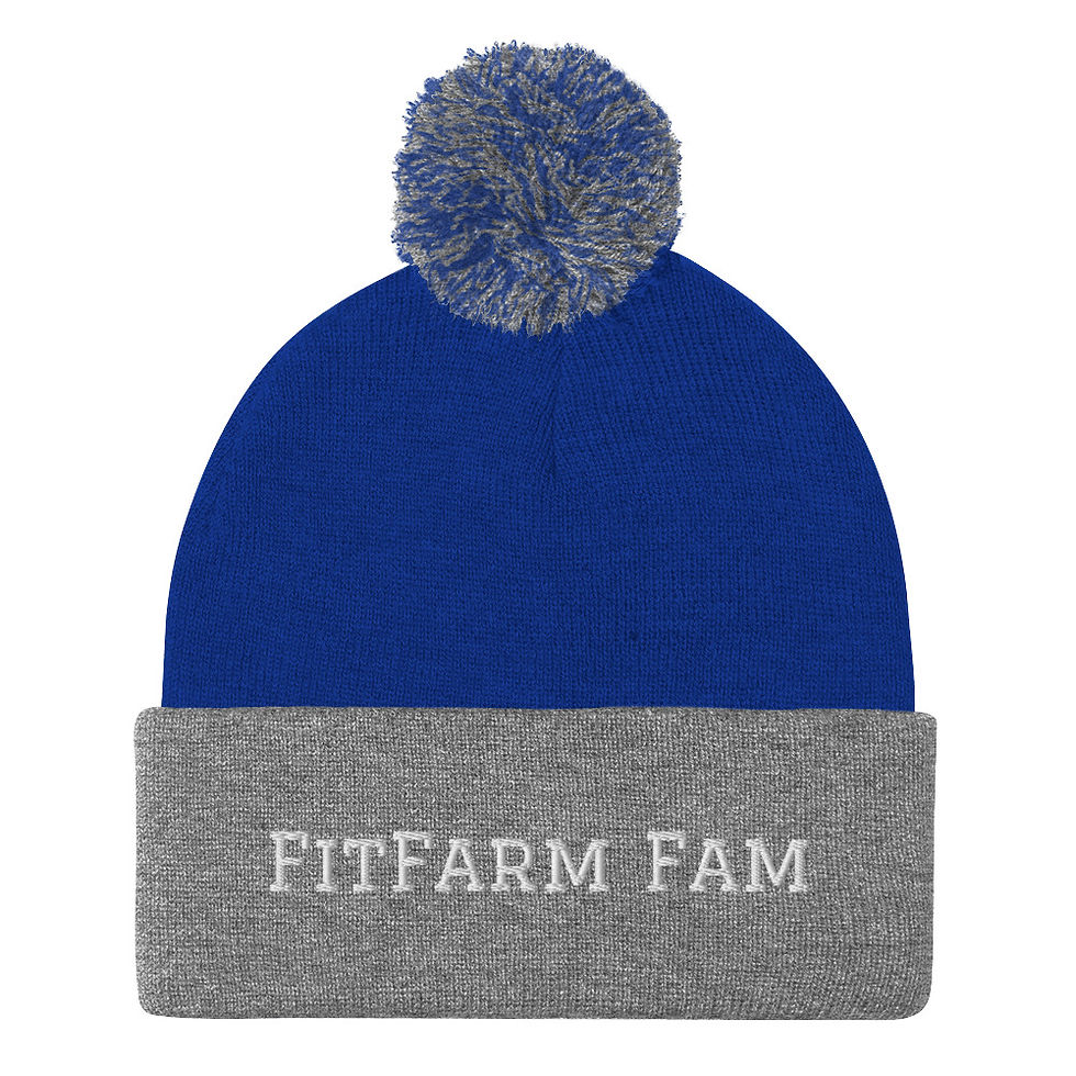 Thumbnail: FitFarm Fam Originals- Pom-Pom Runners Beanie