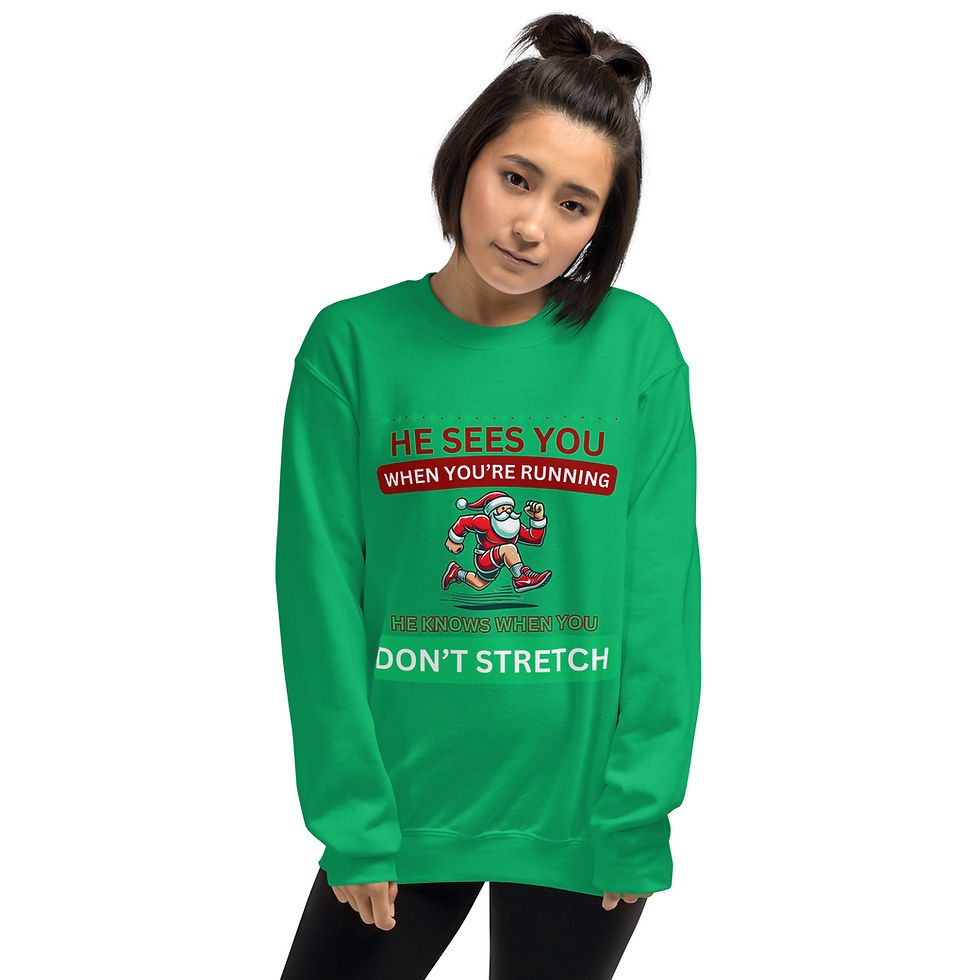 Thumbnail: He Sees You When You're Running - Unisex Sweatshirt