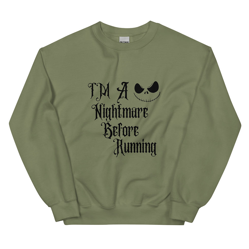 Thumbnail: Nightmare Before Running - Womens Sweatshirt