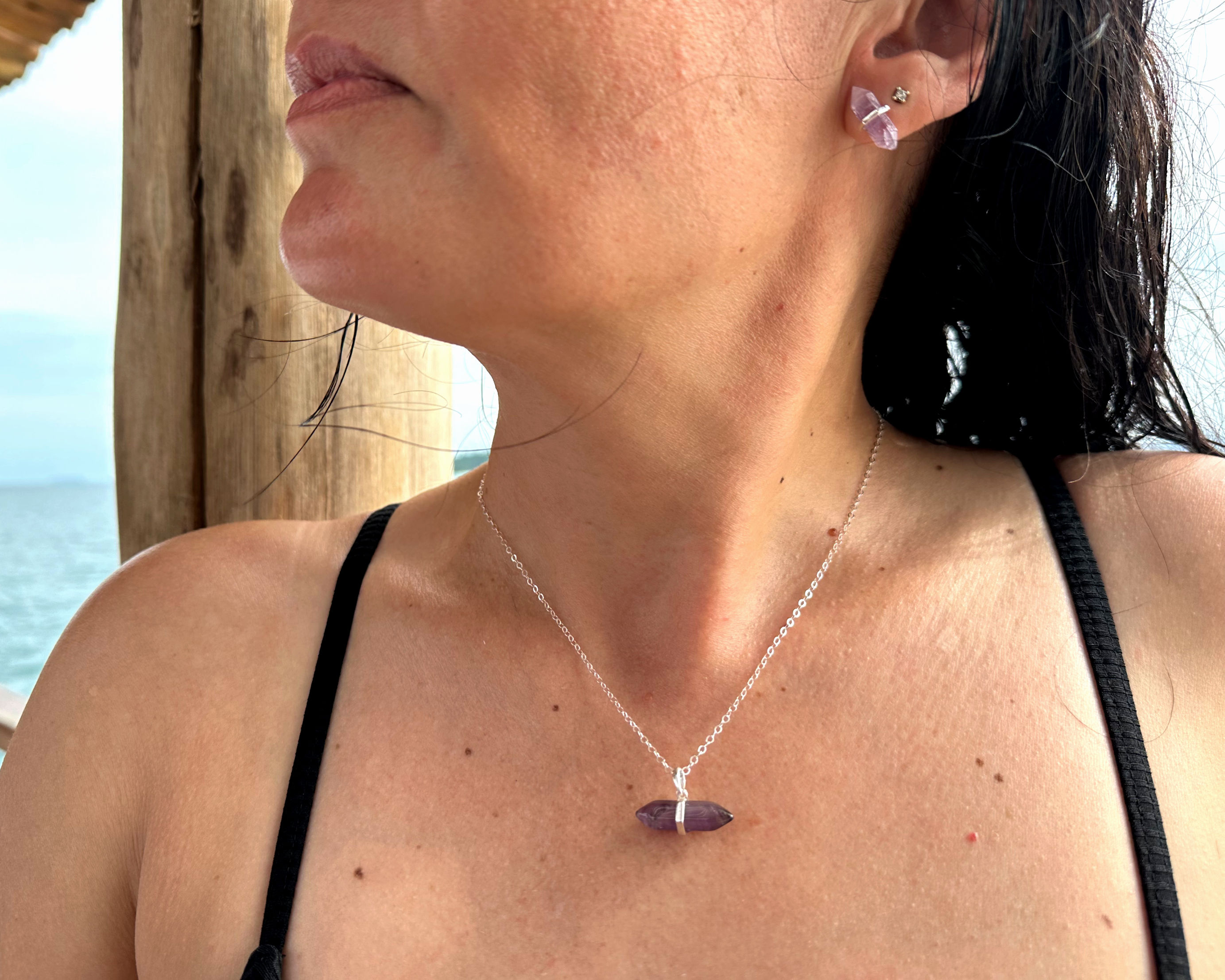 Guaitacá Amethyst, The balance necklace.