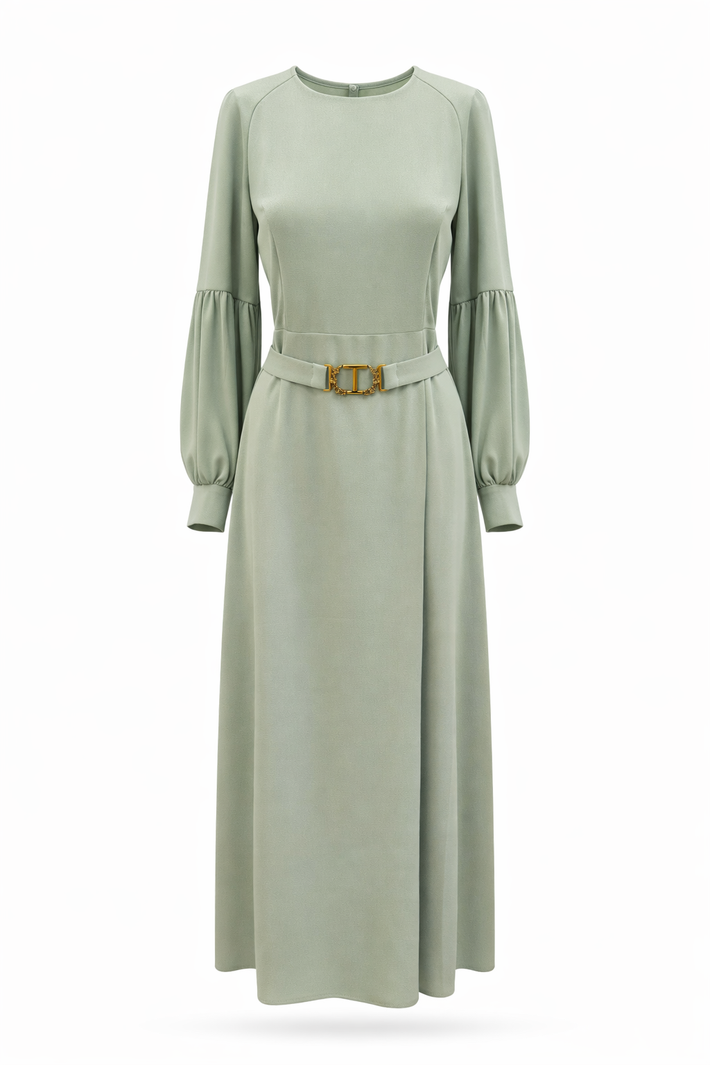 Robe midi ceinturée Milano Sage