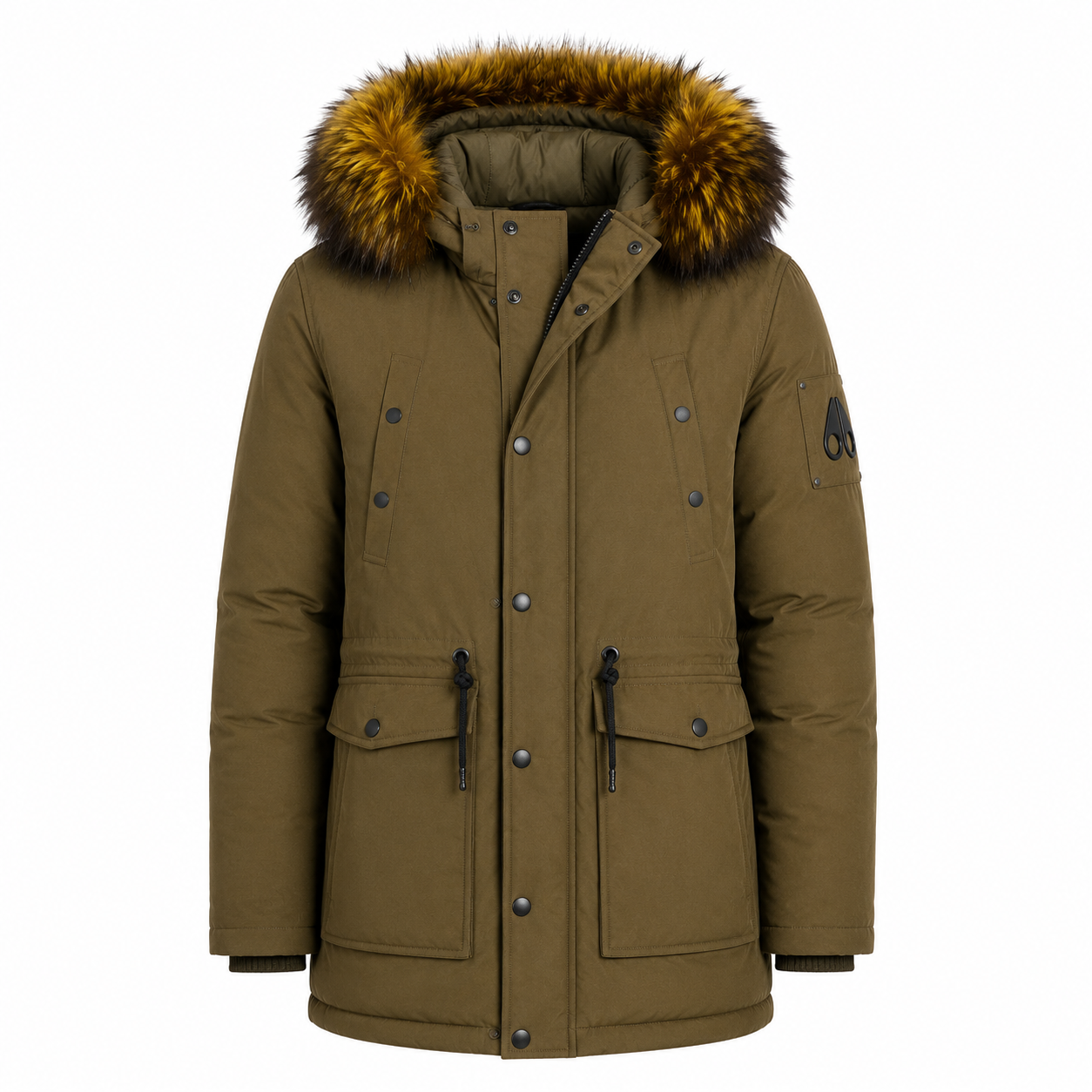 Jacket Long With Hood - Green