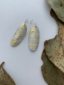 Megan Dickens Jewellery - Earrings Gold and Silver