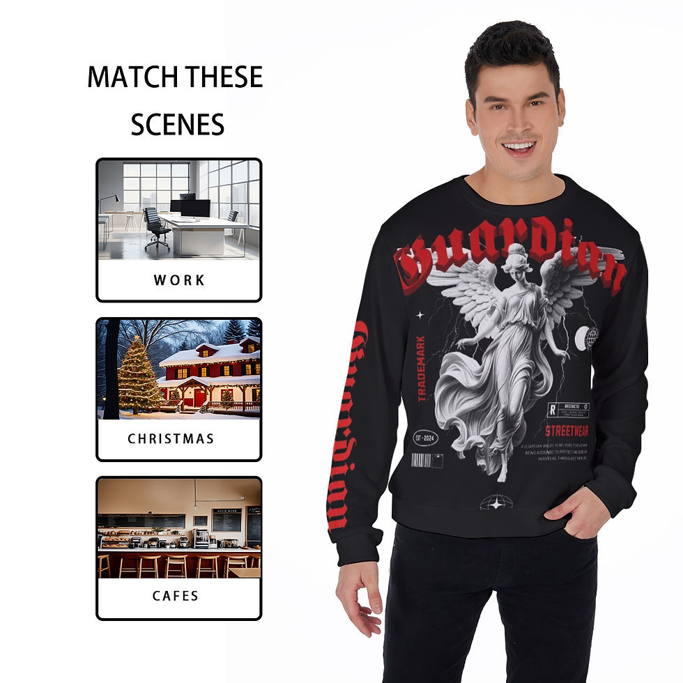 Thumbnail: Freshdrop Print Men's Sweater