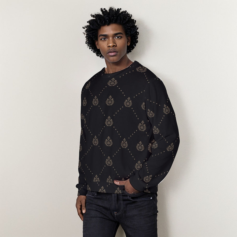 Thumbnail: All-Over Print Men's Thicken Sweater