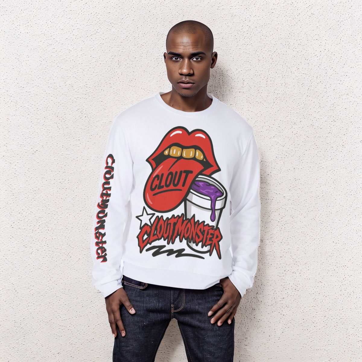 Freshdrop Men's Heavy Fleece Sweatshirt