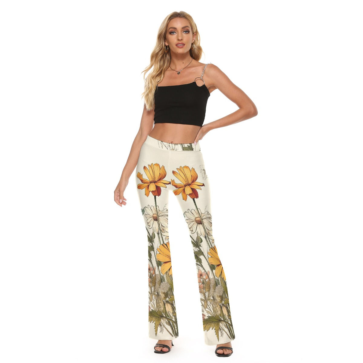 freshdrop All-Over Print Women's Skinny Flare Pants
