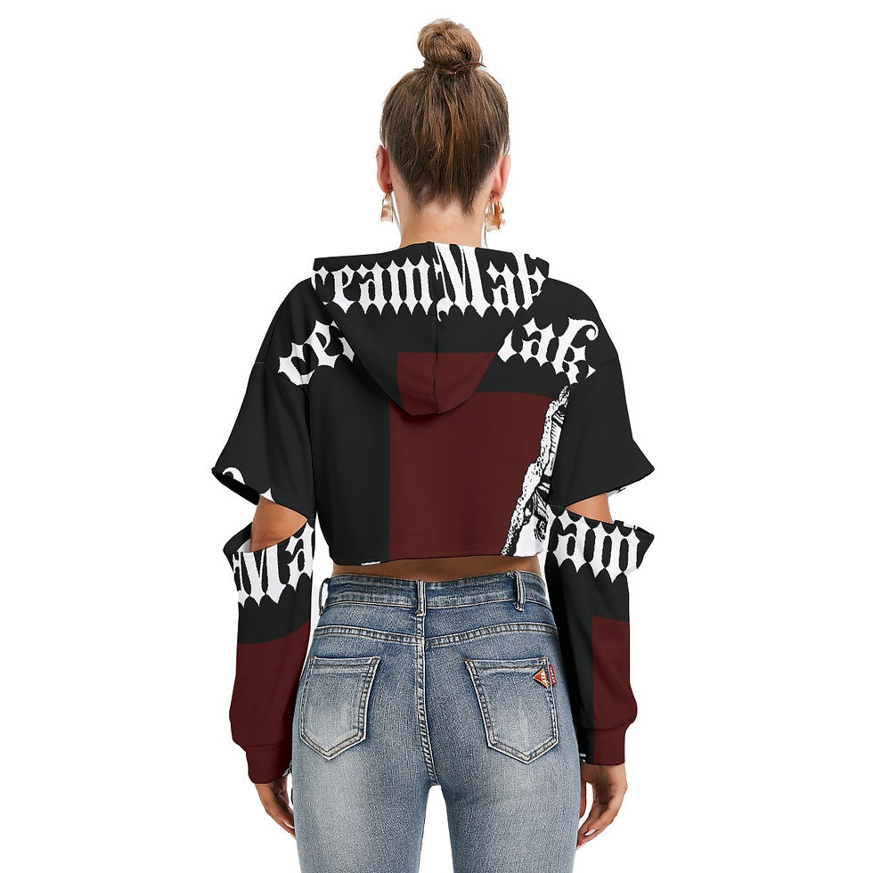 Thumbnail: Freshdrop Women's Heavy Fleece Hoodie With Hollow Out Sleeve