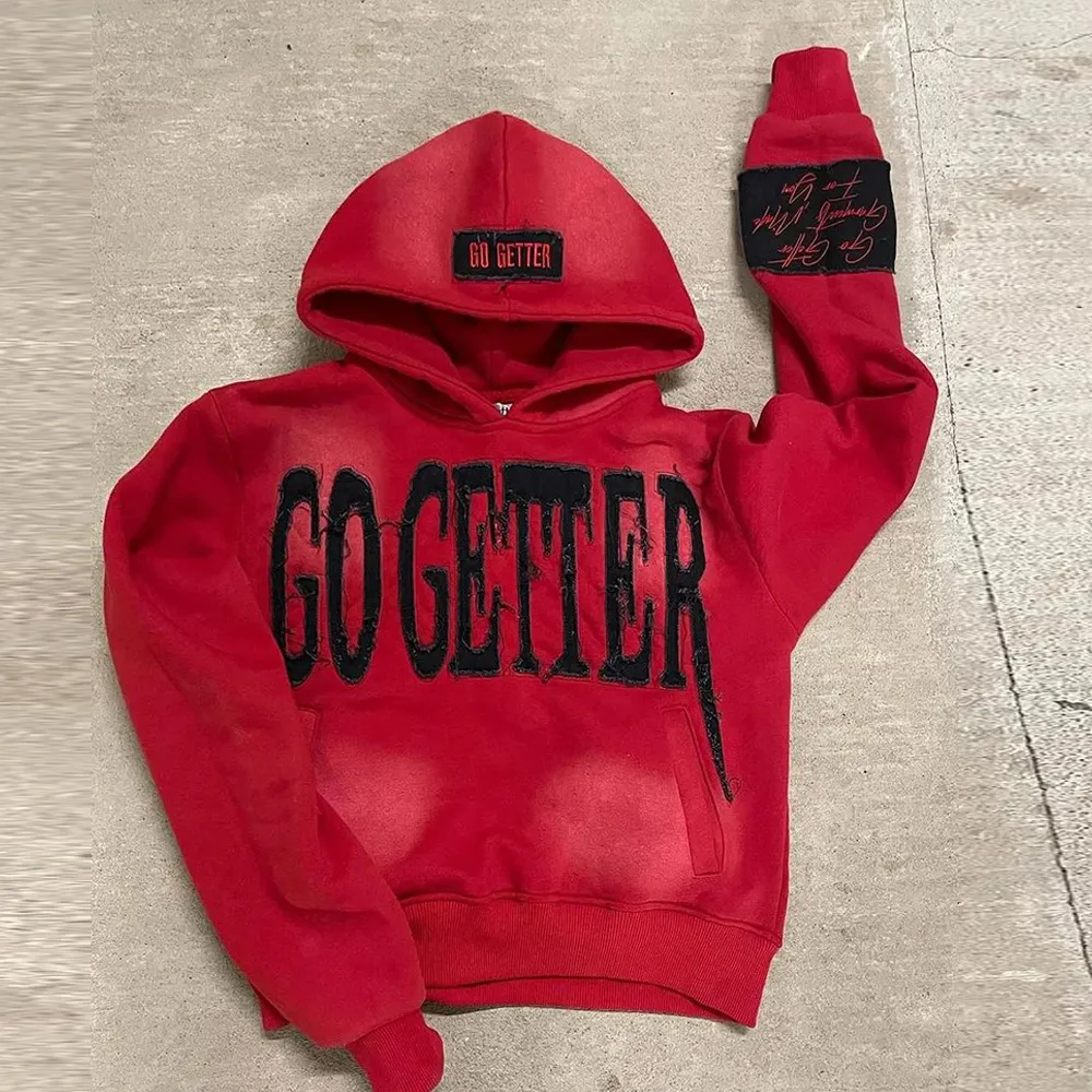 Oversized Graphic Hoodie | Distressed Streetwear Cotton Fleece Pullover