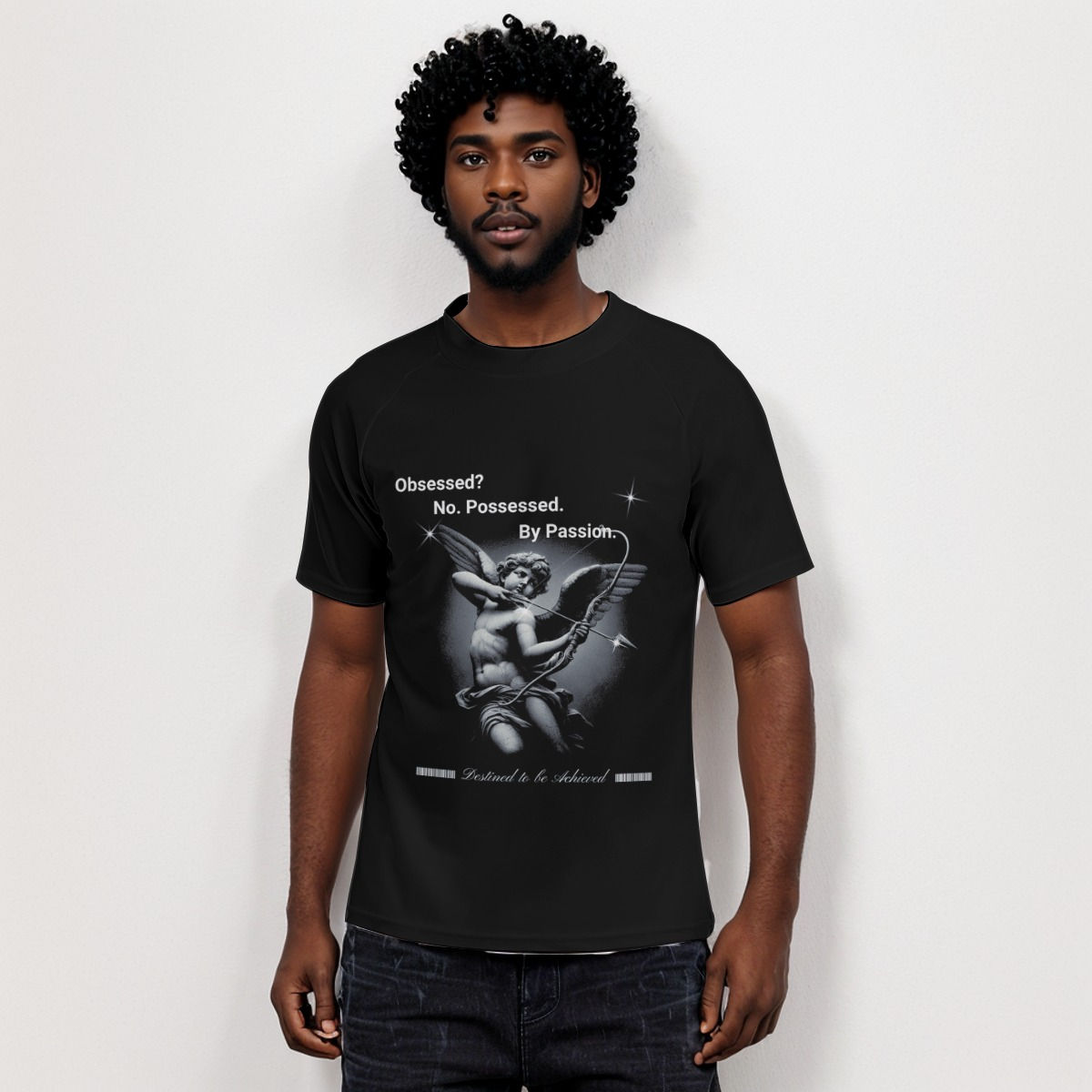 freshdrop All-Over Print Men's Tight Surf Clothing With Half Sleeves