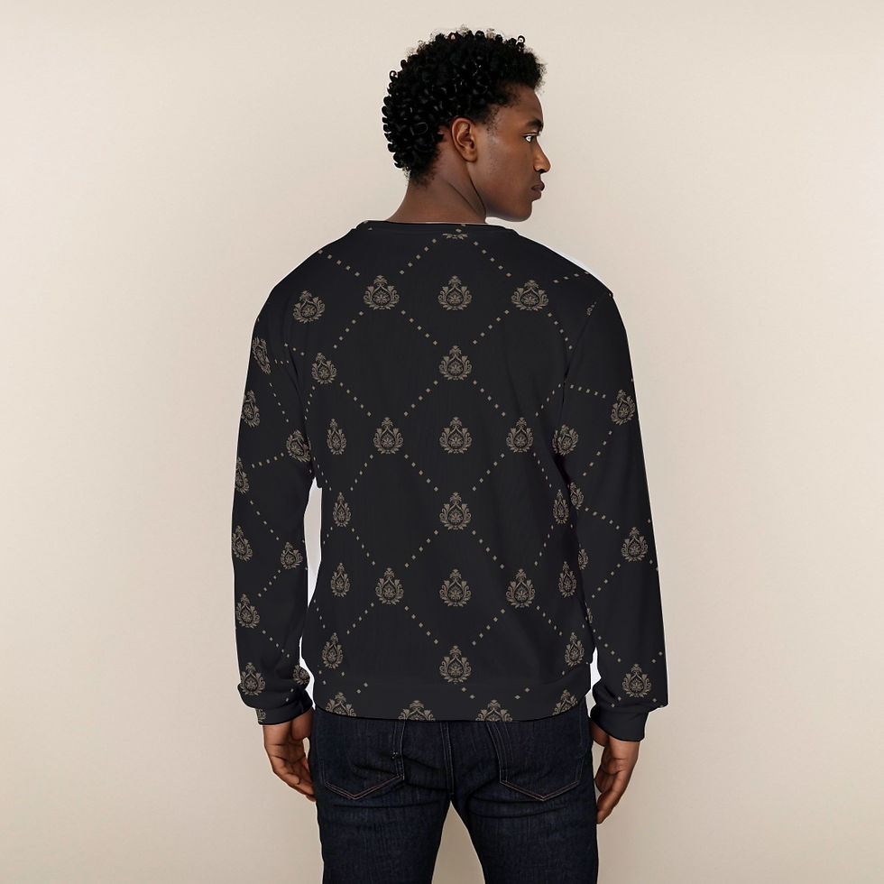 Thumbnail: All-Over Print Men's Thicken Sweater