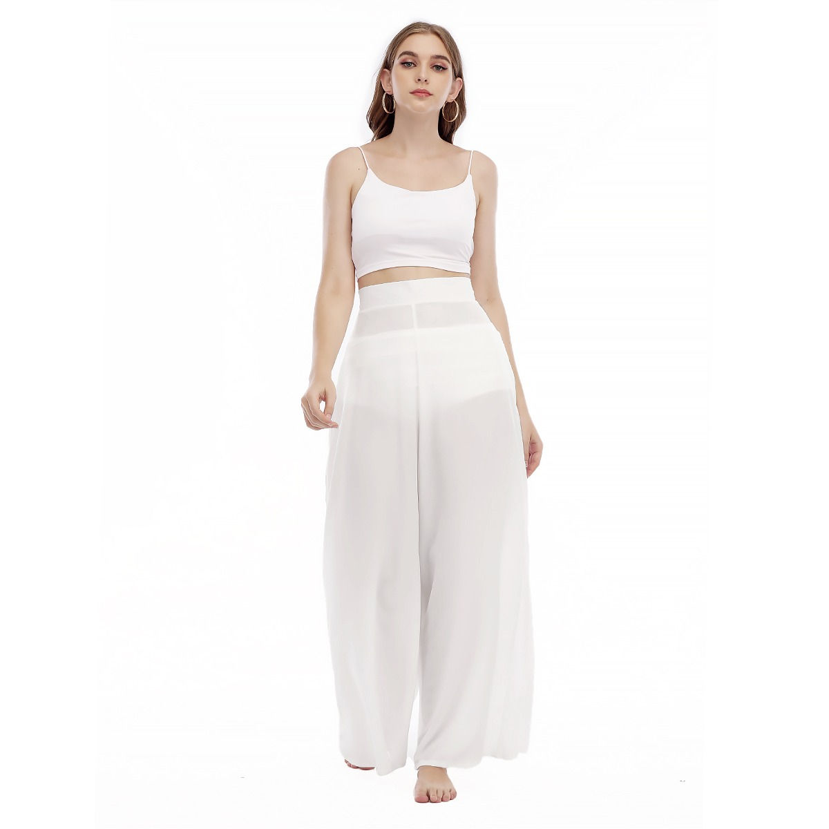 Freshdrop Women's High Waist Wide Leg Trousers