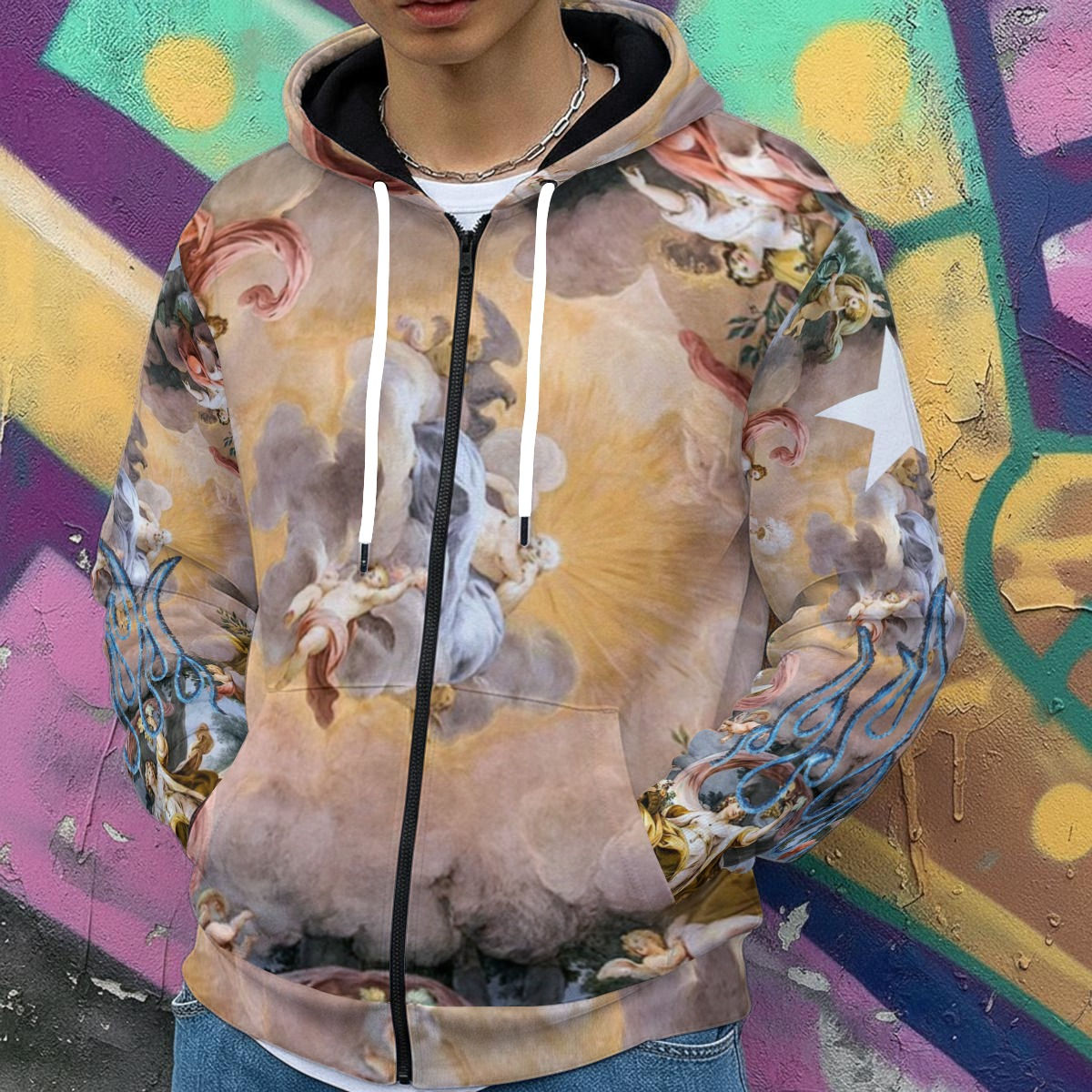 Men's Heavy Fleece Zip Up Hoodie