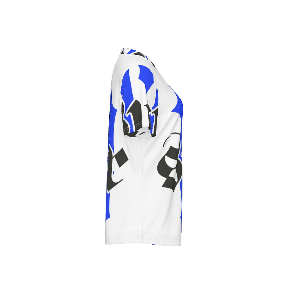 Thumbnail: All-Over Print Women's V-Neck Sports T-Shirt