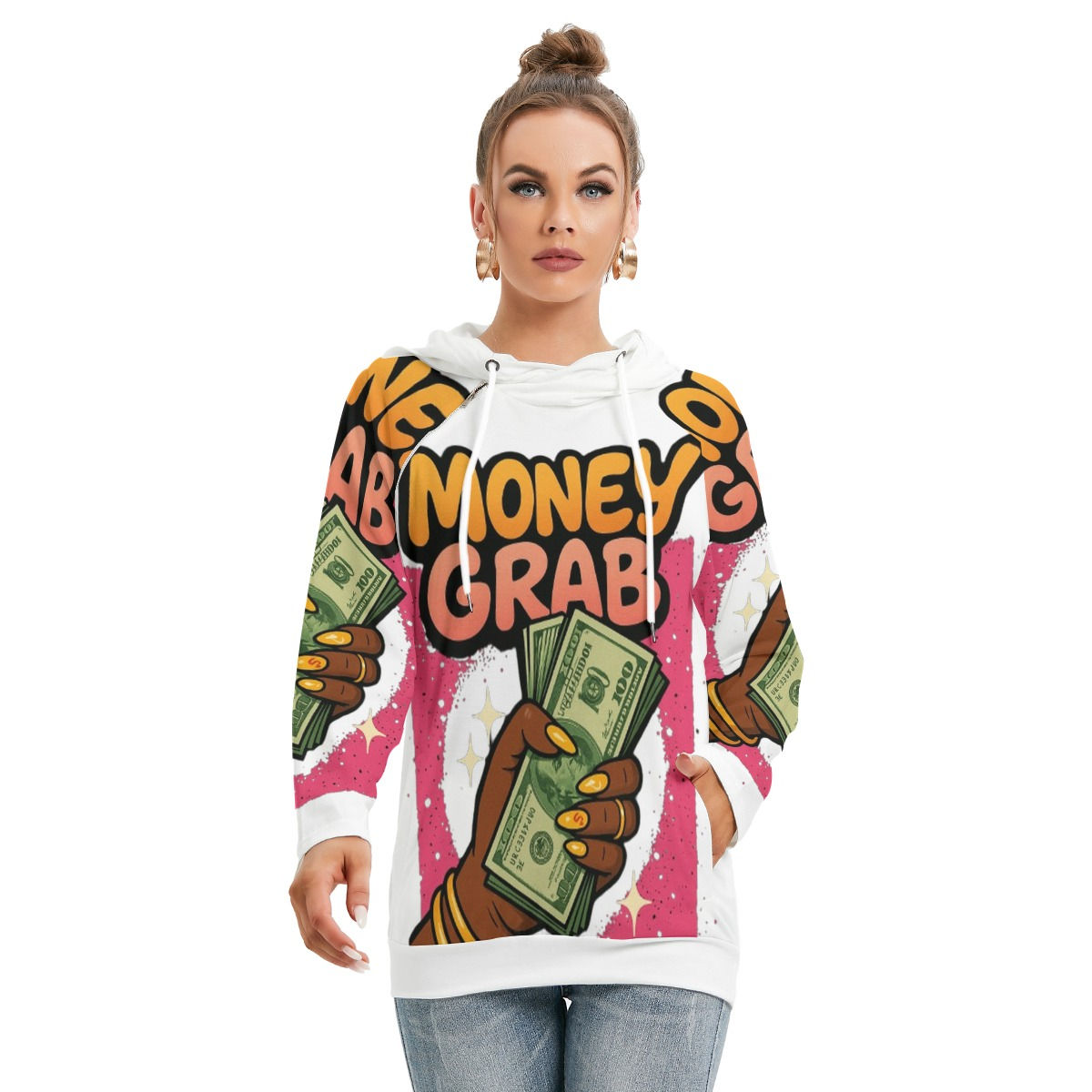 Freshdrop Women's Hoodie With Double Hood