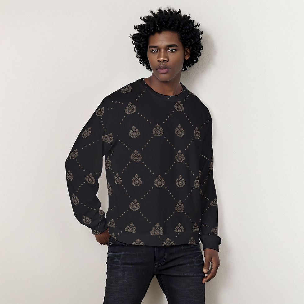 Thumbnail: All-Over Print Men's Thicken Sweater
