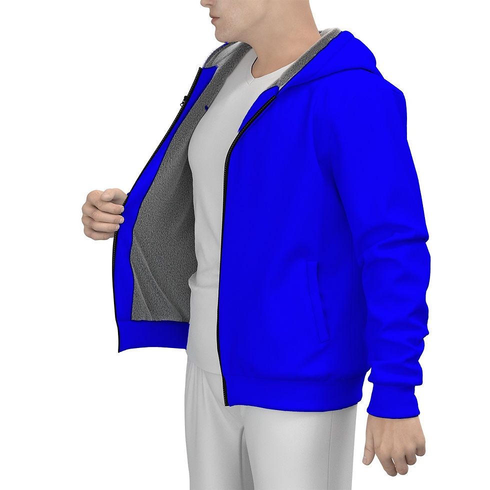 Thumbnail: CloutMonsters All-Over Print Men's Sherpa Fleece Zip Up Hoodie