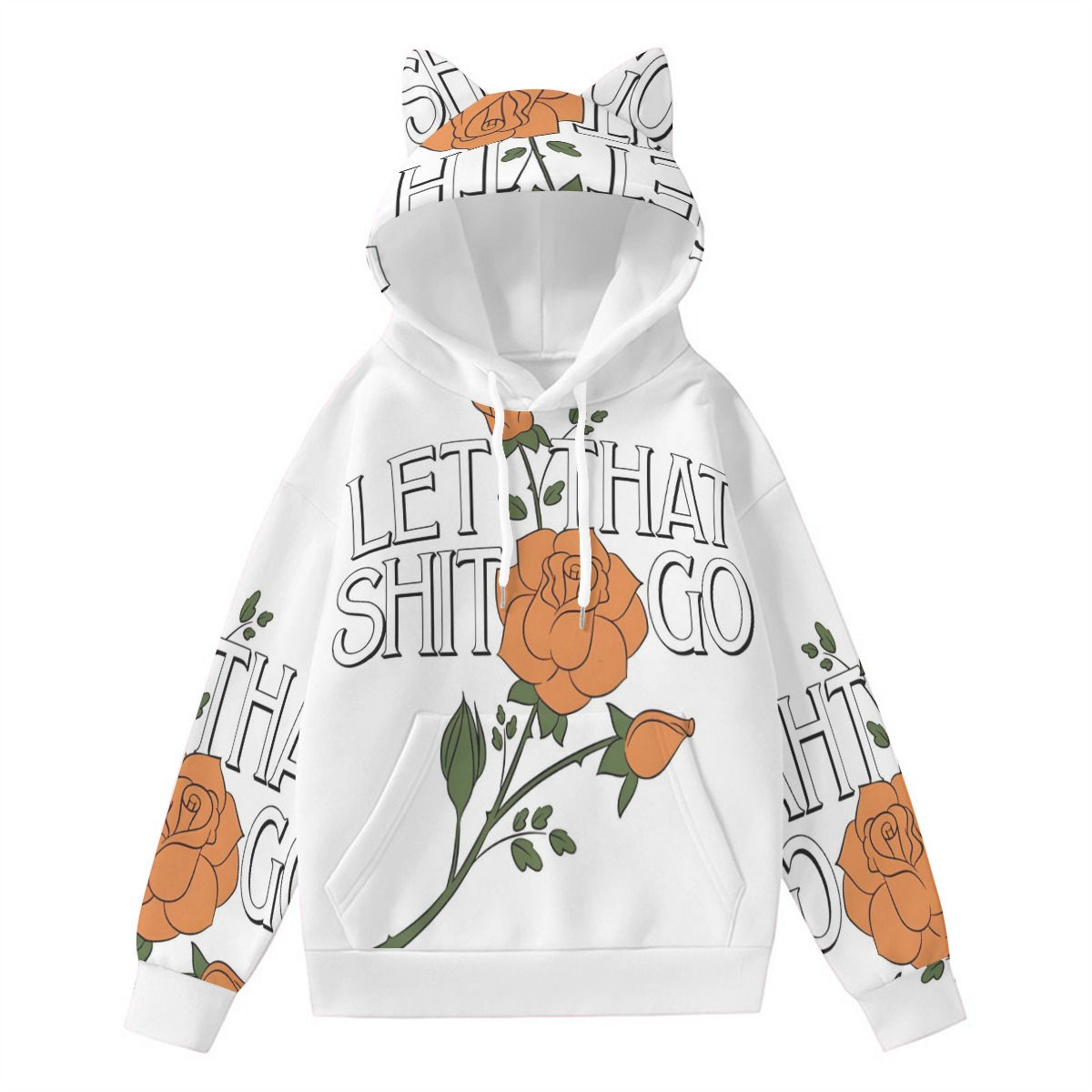 freshdrop Women’s Hoodie With Decorative Ears